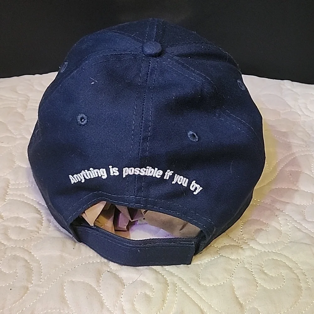 New Era Navy Terry Fix 40 Years Marathon of Hope Cap NWOT - Picture 2 of 5
